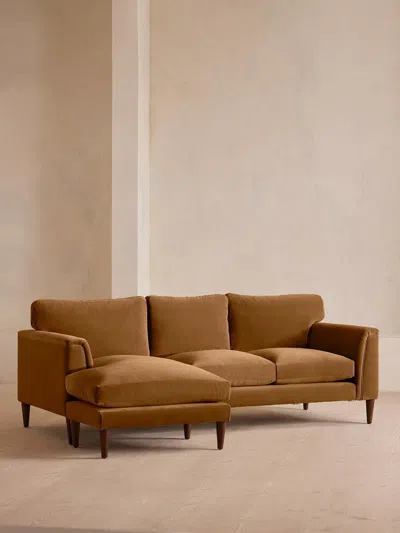 Soho Home Reya Chaise-end Sofa In Brown