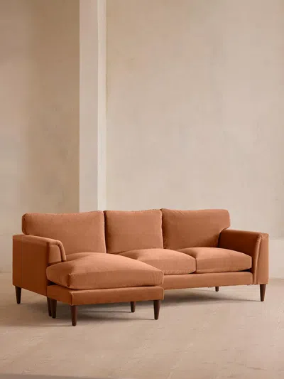 Soho Home Reya Chaise-end Sofa In Brown