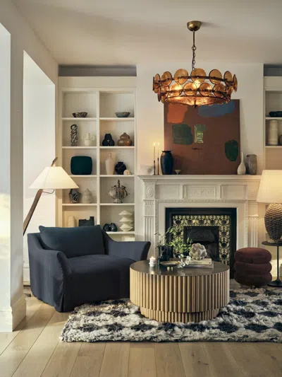 Soho Home Reya Loveseat In Blue