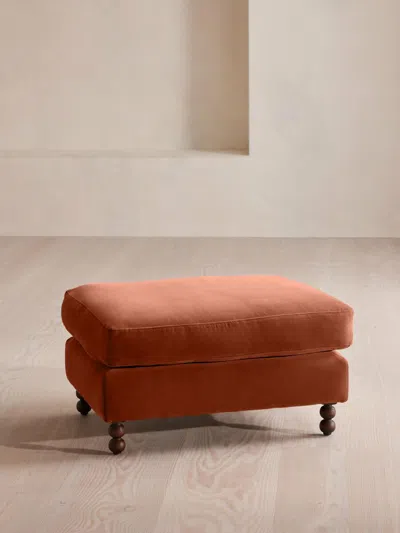 Soho Home Reya Ottoman In Red