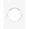 Soho Home Rochester Engraved Silver-tone Stainless-steel Tray 49.5cm In Silver