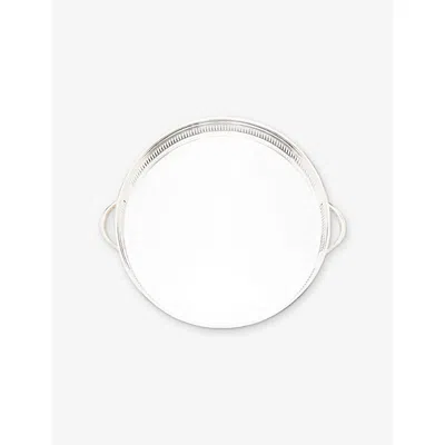 Soho Home Rochester Engraved Silver-tone Stainless-steel Tray 49.5cm
