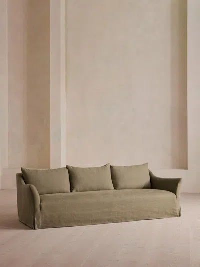 Soho Home Roma Four Seater Sofa In Green