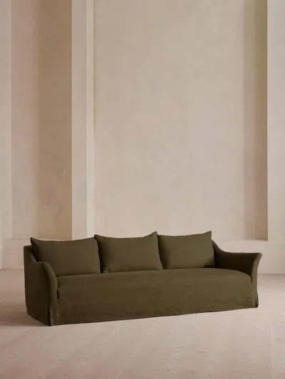 Soho Home Roma Four Seater Sofa In Green