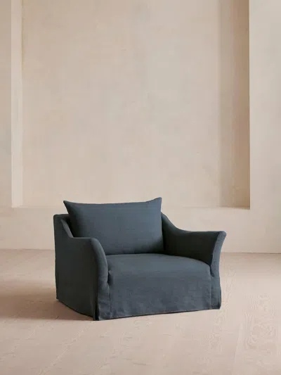Soho Home Roma Loveseat In Blue