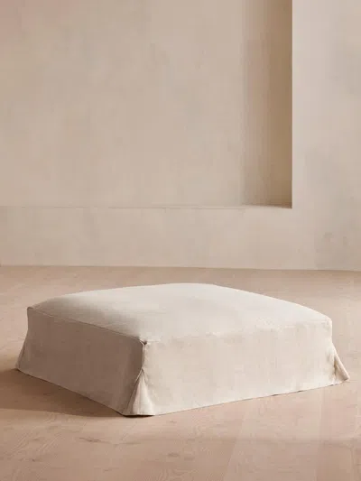 Soho Home Roma Square Ottoman In Neutral