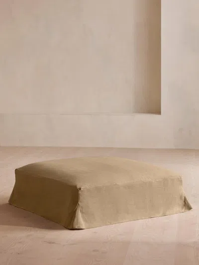 Soho Home Roma Square Ottoman In Brown