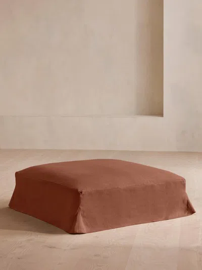 Soho Home Roma Square Ottoman In Brown