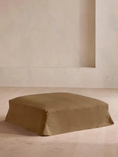 Soho Home Roma Square Ottoman In Green