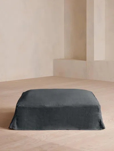 Soho Home Roma Square Ottoman In Black