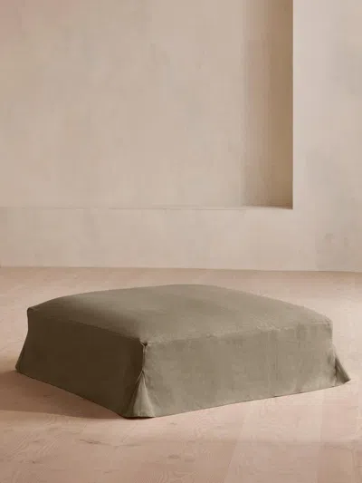 Soho Home Roma Square Ottoman In Brown