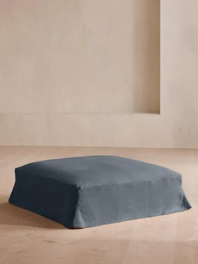 Soho Home Roma Square Ottoman In Black
