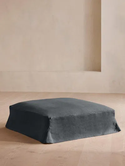 Soho Home Roma Square Ottoman In Black