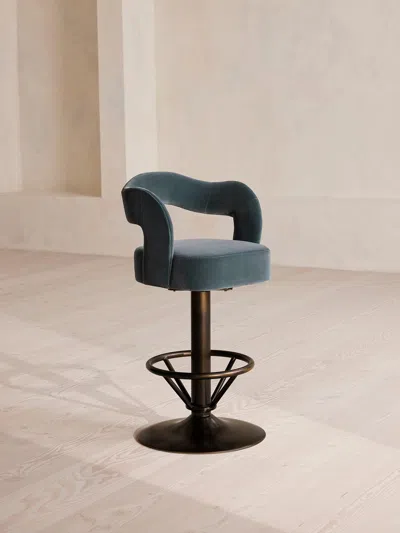 Soho Home Rory Barstool In Blue