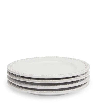 Soho Home Set Of 4 Hillcrest Side Plates In White