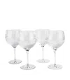 Soho Home Huxley Cut Crystal Gin Glass Set Of Four In Clear