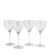 Soho Home Barwell White Wine Glass Set Of 4 In Clear