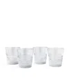Shop Soho Home Set Of 4 Huxley Rocks Glasses In Clear