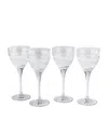 Soho Home Barwell White Wine Glass Set Of 4 In Clear