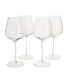 Soho Home Set Of 4 Pembroke Red Wine Glasses In Red