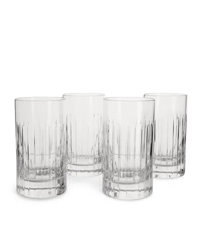 Soho Home Set Of 4 Roebling Highball Glasses In Transparent