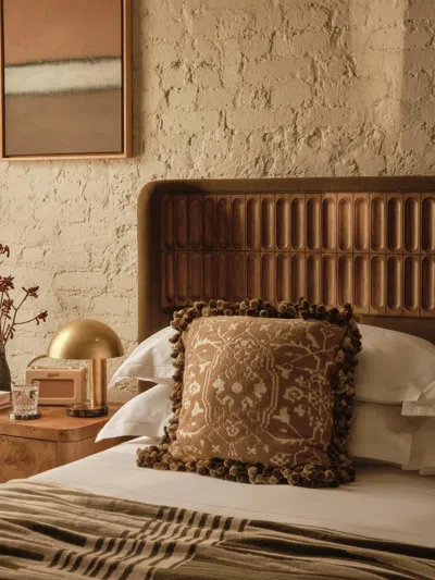 Soho Home Silvanus Square Cushion In Brown