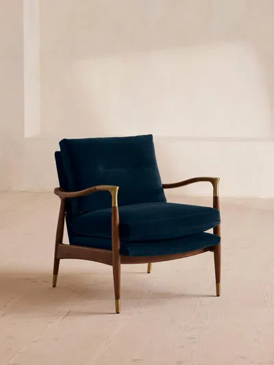 Soho Home Theodore Armchair In Blue