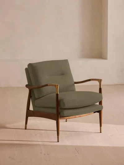Soho Home Theodore Armchair In Green