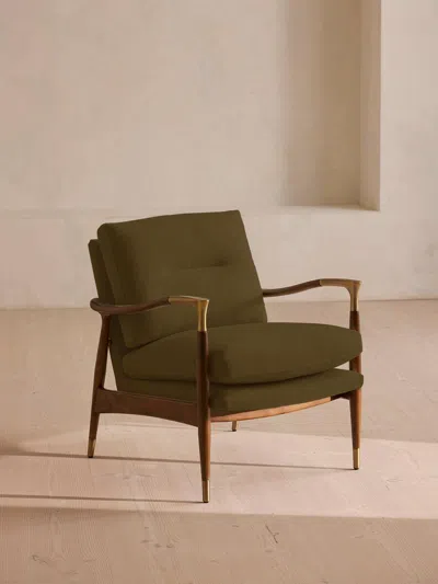 Soho Home Theodore Armchair In Green