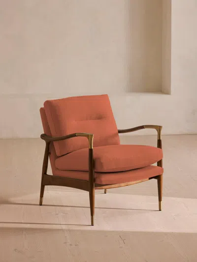 Soho Home Theodore Armchair In Red