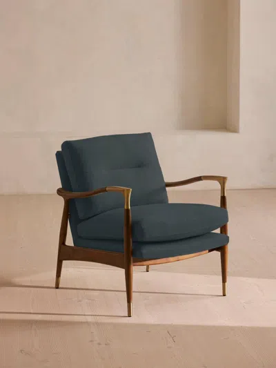 Soho Home Theodore Armchair In Blue