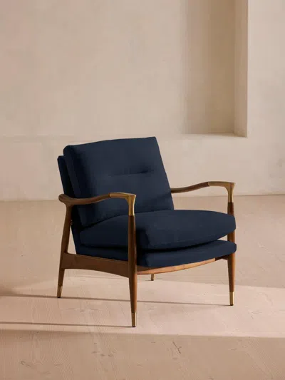 Soho Home Theodore Armchair In Blue