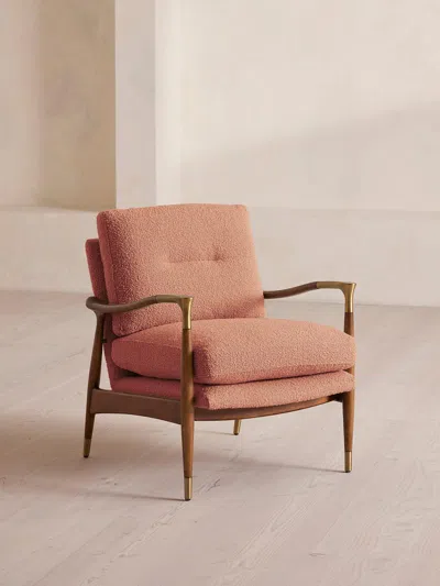 Soho Home Theodore Armchair In Pink