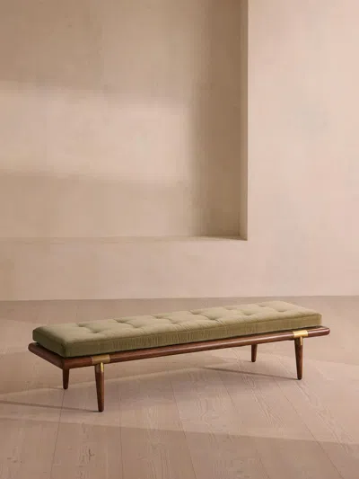 Soho Home Theodore Bench In Green