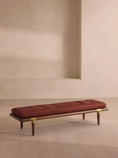 Soho Home Theodore Bench In Brown