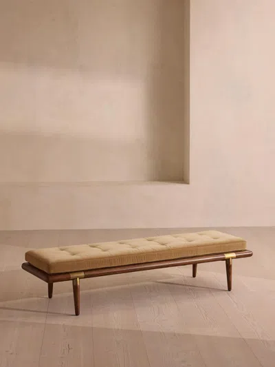 Soho Home Theodore Bench In Brown