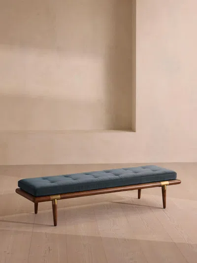Soho Home Theodore Bench In Blue