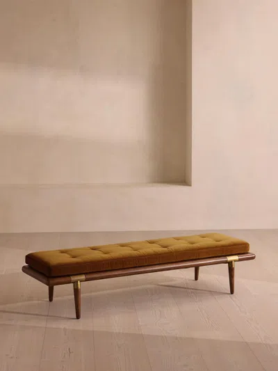 Soho Home Theodore Bench In Brown