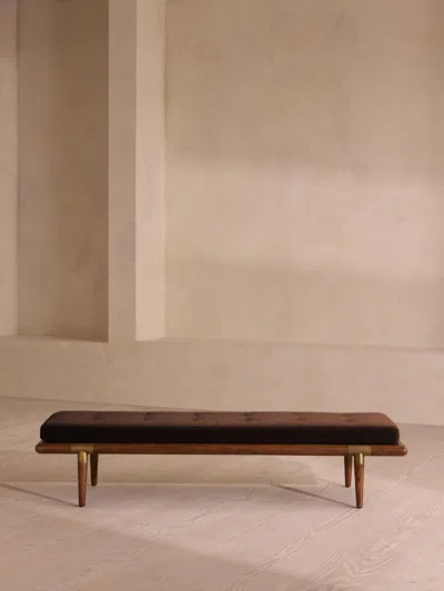 Soho Home Theodore Bench In Brown