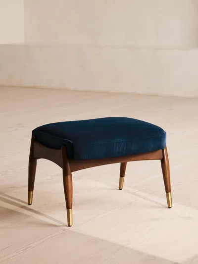 Soho Home Theodore Footstool In Blue