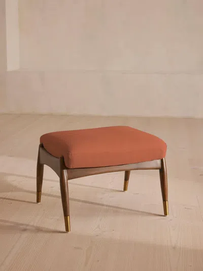 Soho Home Theodore Footstool In Orange