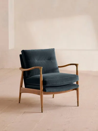Soho Home Theodore Oak Armchair In Brown