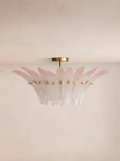 Soho Home Treviso Semi-flush In Pink