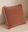Soho Home Velvet Margeaux Cushion In Brown