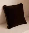 Soho Home Velvet Margeaux Cushion In Brown
