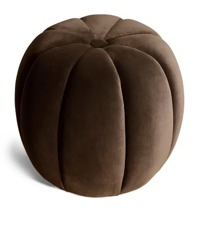 Soho Home Velvet Sofia Footstool In Brown