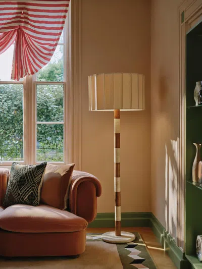 Soho Home Verity Floor Lamp In Brown