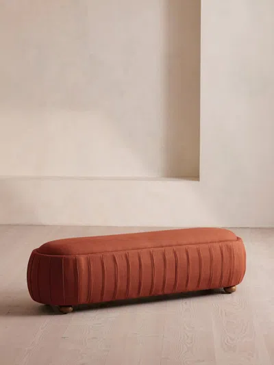 Soho Home Vivienne Bench In Orange