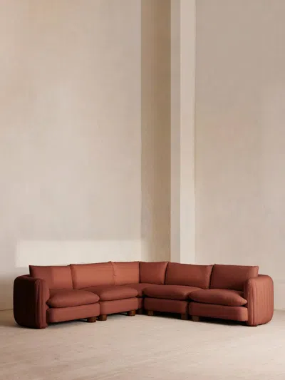 Soho Home Vivienne Modular Sofa In Red