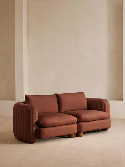Soho Home Vivienne Modular Sofa In Red